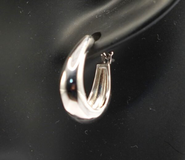 925 Sterling Silver Needle High-end Plain Earrings - Image 2