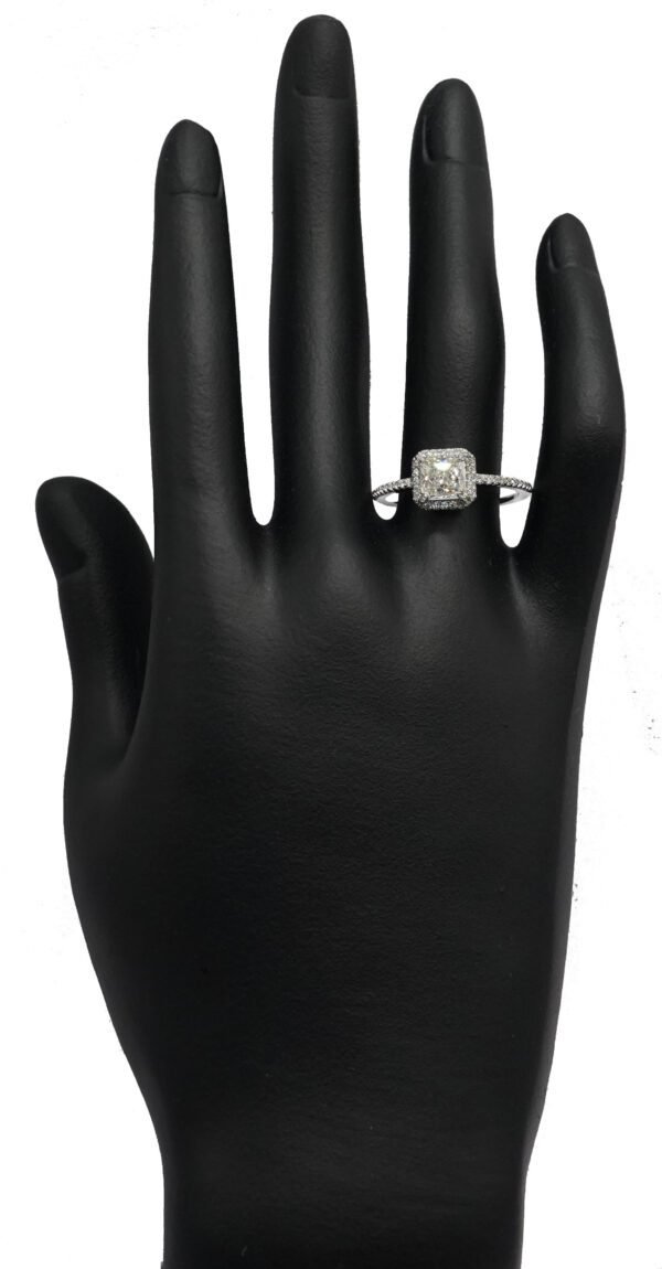 White Sapphire Ring Sterling Silver