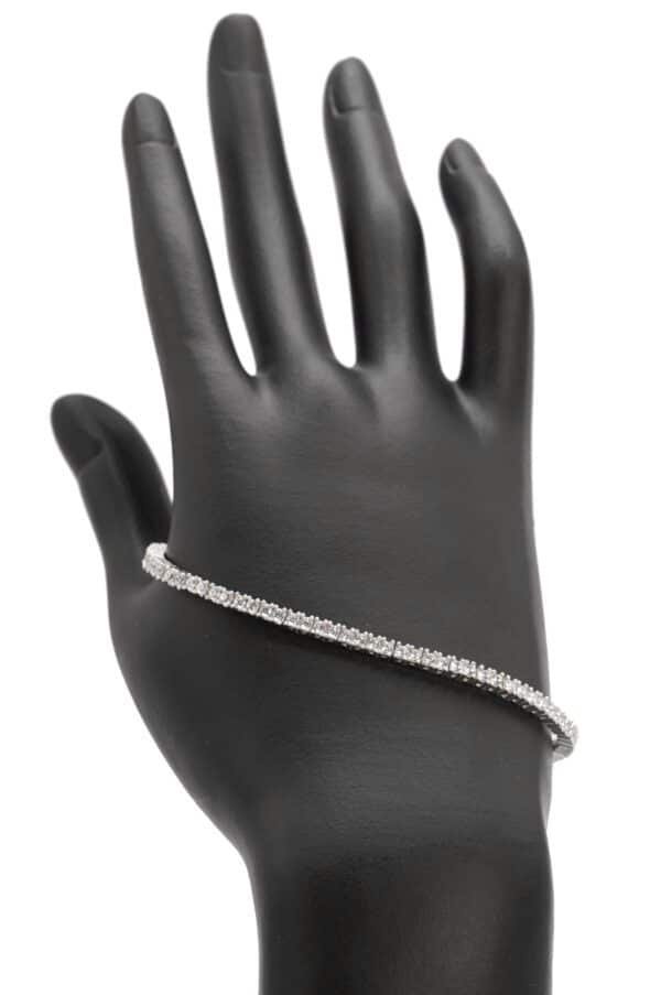 Sterling Silver Diamond Tennis Bracelet