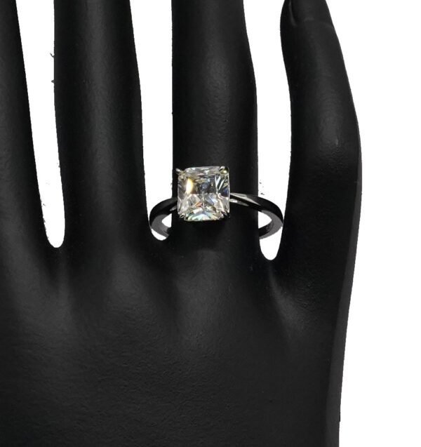 Rectangular Sparkling Halo Ring - Image 2