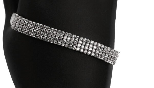 925 Sterling Silver Pave Bracelet - Image 2