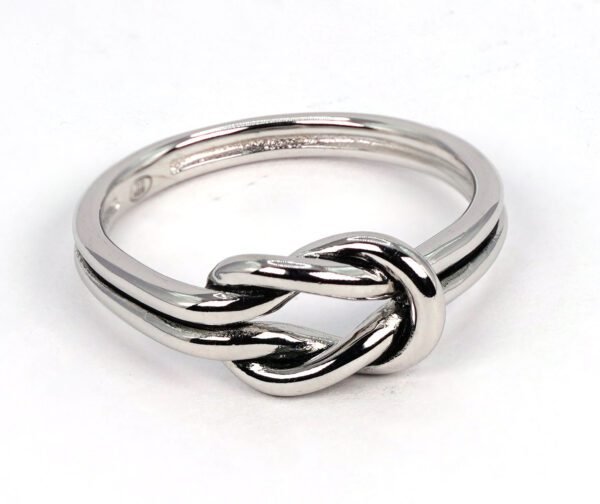 Symbolize Your Love with a Sterling Silver Knot Ring: Perfect Promise Ring for Your Girlfriend