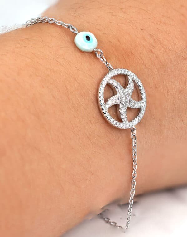 Star and Amulet Sterling Silver Bracelet: A Celestial Addition to Your Jewelry Collection