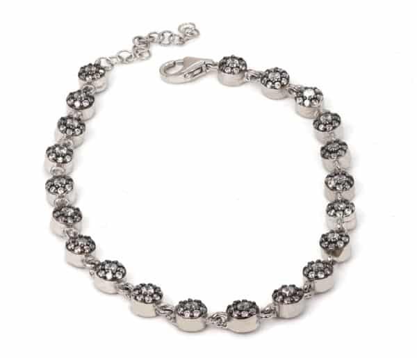 Sparkling Sterling Silver Tennis Bracelet with Shaded Zircon Stones - Add Glamour to Your Jewelry Collection - Image 3
