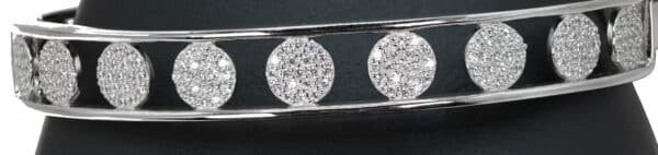 925 Silver Bracelet with Stunning Zircon Stones and Unique Circle Design - Image 4