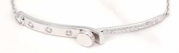 Stunning Sterling Silver 2-Piece Bracelet Set with Sparkling Zircon Stones - Image 3