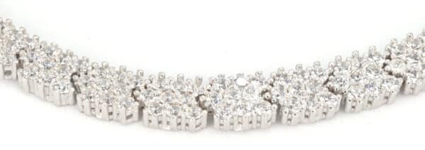Radiant Cubic Zircon Linked Tennis Bracelet in Sterling Silver - Image 7