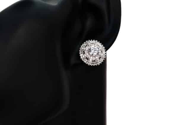 Sparkling Circle: 925 Sterling Silver Jewelry Set with 5A Zircon Stones - Image 3