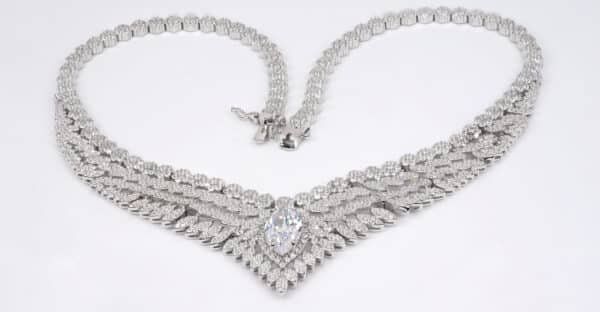 925 Sterling Silver zirconia  Jewelry  Set Necklace, Ring, Earrings, and Bracelet Ideal for Formal Occasions and Special Events - Image 13