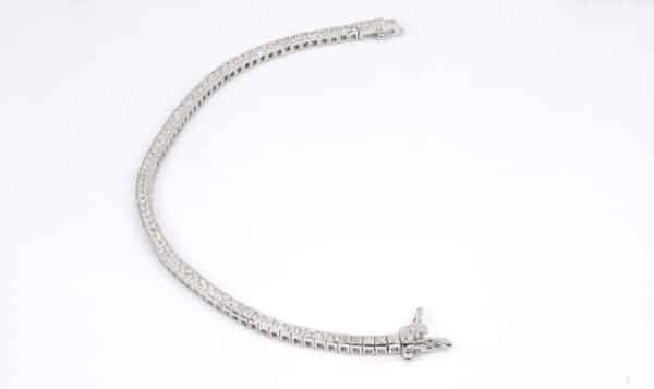 Sparkling 5A Quality Zircon Stone Sterling Silver Tennis Bracelet, Rhodium-Plated for Lasting Shine - Image 4
