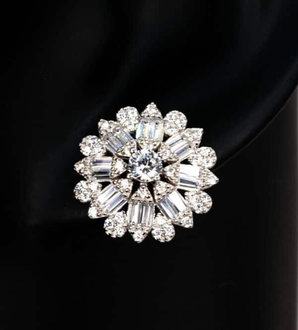 Luxury cubic zirconia jewelry set: 925 Sterling Silver Jewelry Set with Sparkling Zircon Stones - Image 6