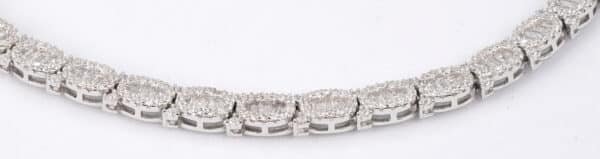 Sparkling Elegance: 26 Oval Zircon Stones Set in Sterling Silver Tennis Bracelet - Image 5