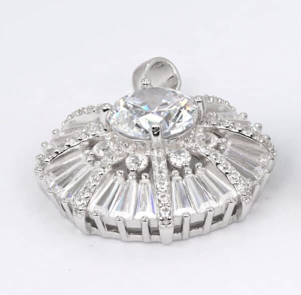 Sparkling Circle: 925 Sterling Silver Jewelry Set with 5A Zircon Stones - Image 7