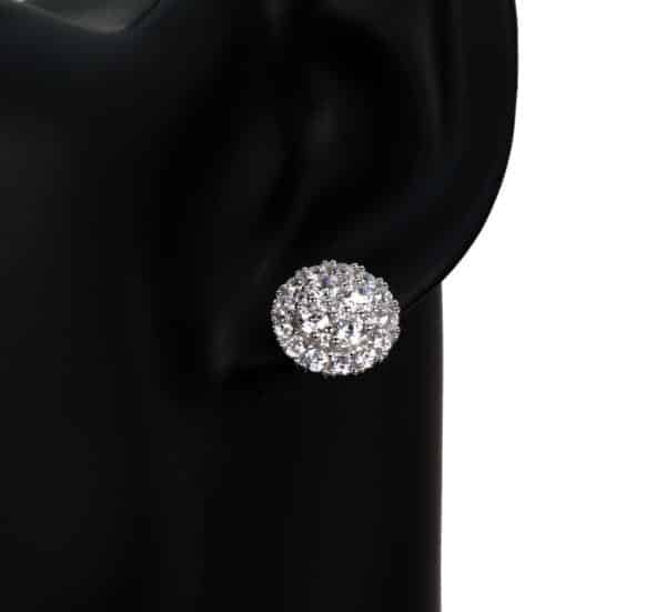 Exquisite 925 Sterling Silver Jewelry Set with Brilliant 5A Zircon Stones - Necklace, Ring, and Earrings - Image 2