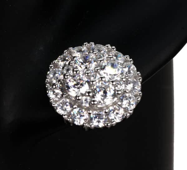 Exquisite 925 Sterling Silver Jewelry Set with Brilliant 5A Zircon Stones - Necklace, Ring, and Earrings - Image 3