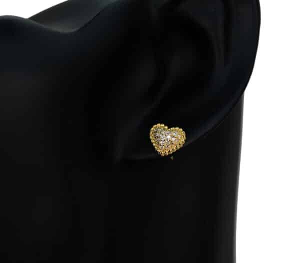 Exquisite Heart-Shaped 925 Sterling Silver Jewelry Set with 5A Zircon Stones and Elegant Gold Plating - Image 3