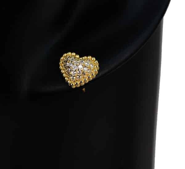 Exquisite Heart-Shaped 925 Sterling Silver Jewelry Set with 5A Zircon Stones and Elegant Gold Plating - Image 4