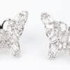 925 Sterling Silver Stud Earrings with Zircon diamond Butterfly