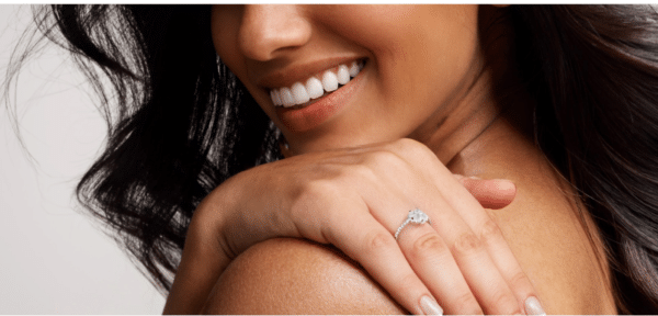 925 Sterling Silver Floral Halo Engagement Ring – A Timeless Masterpiece of Elegance - Image 7
